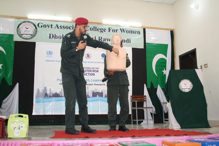 International Disaster Risk Reduction Day 2023 - Event by Shehersaaz at Government Associate College for Women, Dhok Mangtal Rawalpindi ( (12)